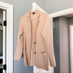 J Crew Factory Tan Sweater Cardigan Size Medium